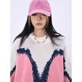 Load image into Gallery viewer, [OV EuroV Series] ★Sweater★ 2color Tops Unisex Men's Color Scheme Red Pink Unique Fashion
