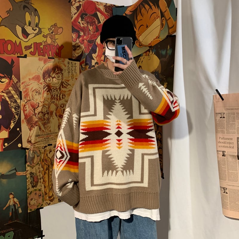 [XIXI Series]★Sweater★ 3color knit tops Unisex Men's Unique Stylish Easy to match