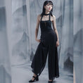 Load image into Gallery viewer, [Kyodo Series] ★China style gaucho pants★ Wide pants, unisex, couple clothes, men's, embroidery, dragon, elastic waist
