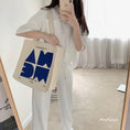 Load image into Gallery viewer, [Andcici series] ★Bag★ 5color tote bag canvas large capacity date commuting to school alphabet
