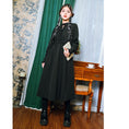 Load image into Gallery viewer, [Ancient mansion --- 臇薇 series] ★China style dress★ Long dress Black Black China button
