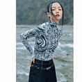 Load image into Gallery viewer, [Big Blue Dragon Series] ★China style tops★ Knit tops Unique, slimming, easy to match, letter pattern
