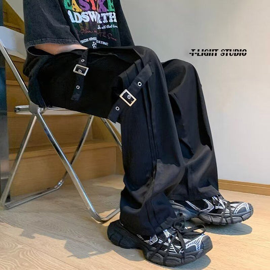 [CHAOMEICHEN Series] ★Casual Pants★ 2color Bottoms Trousers Unisex Men's Black Green