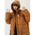 Load image into Gallery viewer, [Suikoishi Series] ★Winter coat★ Cotton coat outerwear 2color Unisex Men's Brown Navy ML XL 2XL
