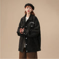 Load image into Gallery viewer, [Fujiman Series] ★Jacket★ 2color outerwear unisex men's corduroy casual black beige
