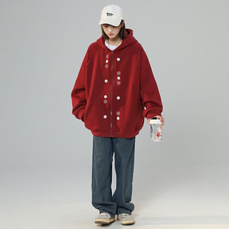 [Fujiiman Series]★Outer★ Parka 3color Unisex Men's Wine Red Black White