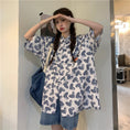 Load image into Gallery viewer, [Queen Series]★Retro Shirt★ Tops Heart Print ML XL Cute Loose Harajuku Style
