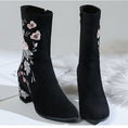 Load image into Gallery viewer, [Tenshi Series]★China boots★ Ethnic style Size 34-40 Embroidered Chinese clothes Chinese dress Autumn/Winter Good temperament
