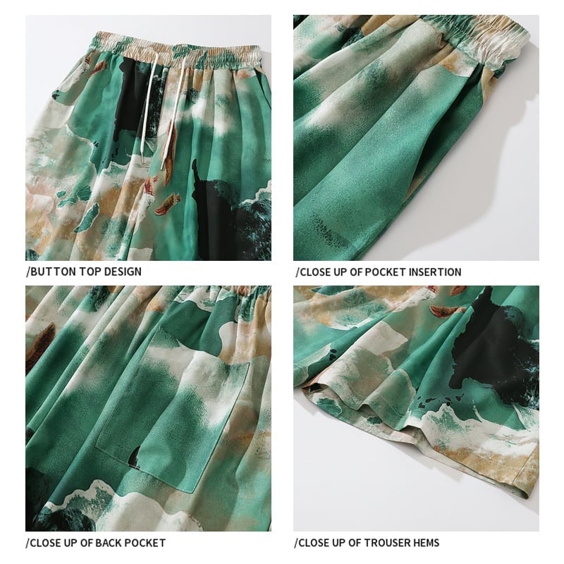 [Satoru Series]★China style shorts★Shorts for men and women Unique Summer Tie Dye Women's Casual Men's Street Fashion Large Size