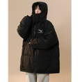 Load image into Gallery viewer, [Suikoishi Series] ★Winter Coat★ Cotton Coat Outerwear 2color Unisex Men's Simple Casual Black Beige
