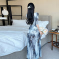 Load image into Gallery viewer, [GEGE Series]★Cheongsam dress★ Ink pattern dress Slit sexy slimming Chinese clothes SML
