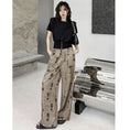 Load image into Gallery viewer, [YIDAO Series] ★Casual Pants★ Switching Print Summer Clothes Gaucho Pants Trousers Slimming Wear
