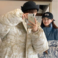 Load image into Gallery viewer, [PPDJ Series] ★Cotton coat★ 4color outer winter coat Color scheme Unisex Men's Large size Snowy mountain pattern
