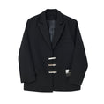 Load image into Gallery viewer, [Coolman Series] ★China style blazer★ Outerwear, cool, unisex, men's black, black with design
