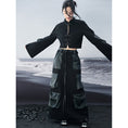 Load image into Gallery viewer, [Big Blue Dragon Series] ★China style skirt★ Bottoms, ladies, easy to match, switching, original, black
