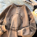 Load image into Gallery viewer, [GULAMA Series] ★Tops★ 3color suede sweatshirt unisex men's round neck easy to match
