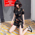 Load image into Gallery viewer, [YIJIA Series] ★Cheongsam dress★ Mini length dress improved version retro sexy black black large size
