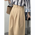 Load image into Gallery viewer, [Tenkawa Series] ★Casual Pants★ 3color Pants Bottoms Plain Simple Easy to Match Coffee Color Khaki Brown Navy
