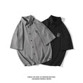 Load image into Gallery viewer, [BIGEMAN Series] ★Short sleeve shirt★ Tops 2color Unisex Men's Large Size Summer Clothes Black Gray Fashion
