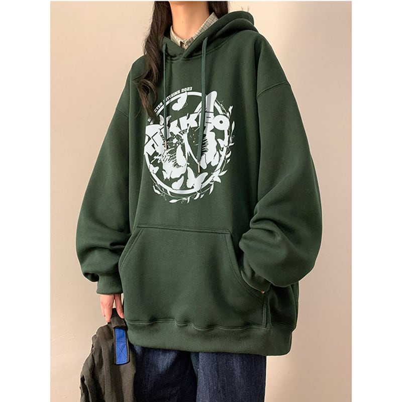 [GEBOXUAN Series] ★Parker★ Fleece lining 3color tops thick unisex men's cute green black apricot