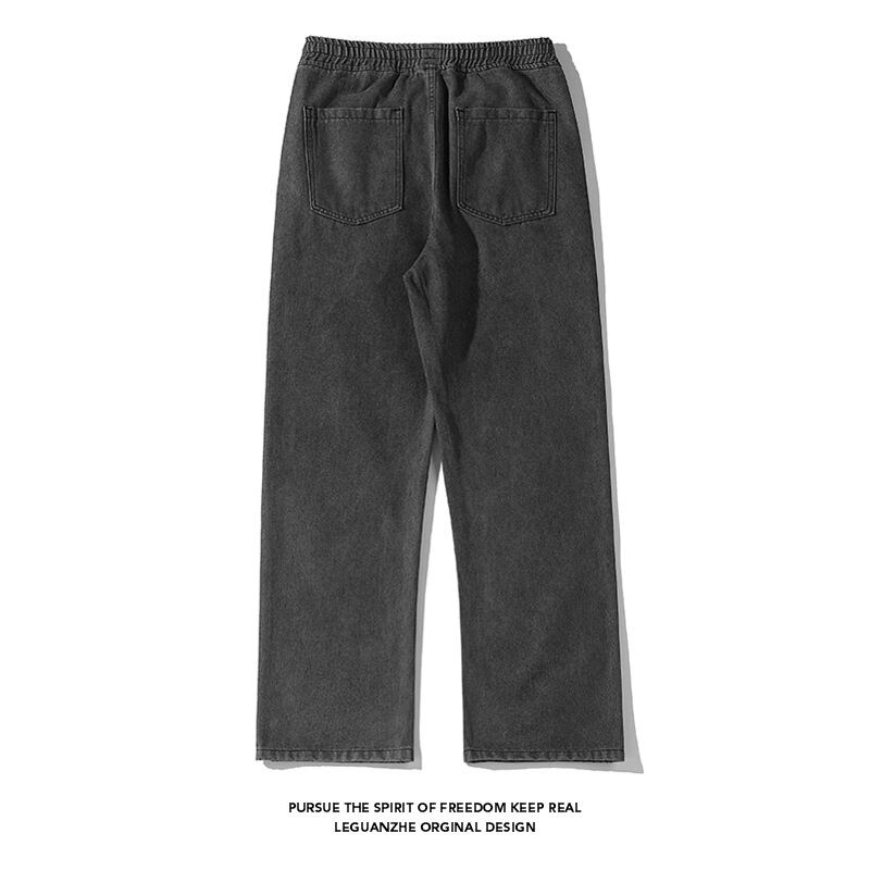 [BIGEMAN Series]★Denim pants★ 4color bottoms pants unisex men's large size plain simple