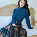 Load image into Gallery viewer, [reasure Island Series]★Setup★ 2-piece set knit tops plaid skirt retro
