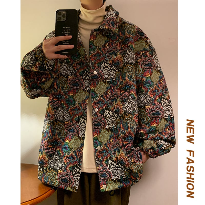 [PPDJ Series]★Jacket★ 2color outerwear, ethnic style, unisex, men's, large size, easy to match