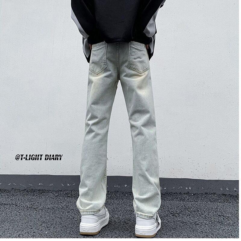 [DULAIEN Series] ★Denim Pants★ Casual Pants 2color Unisex Men's Large Size Unique