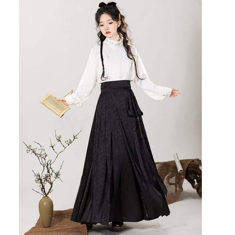 [Qingshui Kei --- Rika Chai Series] ★Maki skirt★ Chinese style skirt, Hanfu skirt, slimming and easy to match