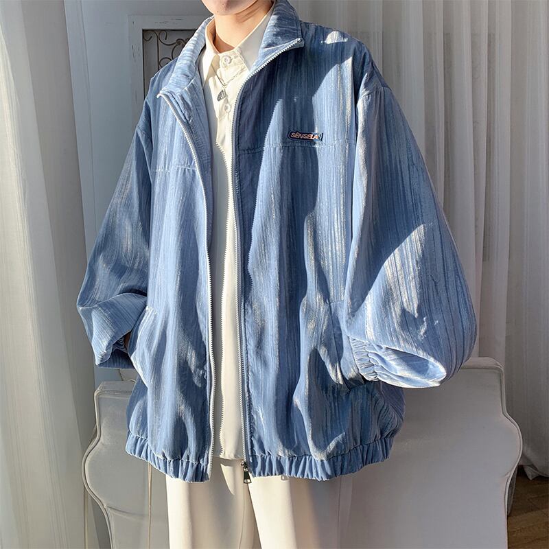 [Tetsusho Series]★Jacket★ 3color Outerwear Unisex Men's Blue White Black ML XL 2XL