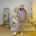 Load image into Gallery viewer, [Insufficient Moe Series]★Pajamas★ 3color Setup Bear Room Wear Loungewear Brown Purple Light Brown
