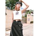 Load image into Gallery viewer, [Kokaishan---Rakkagin Series] ★China style camisole★ 2color tank top tops Easy to match black and white
