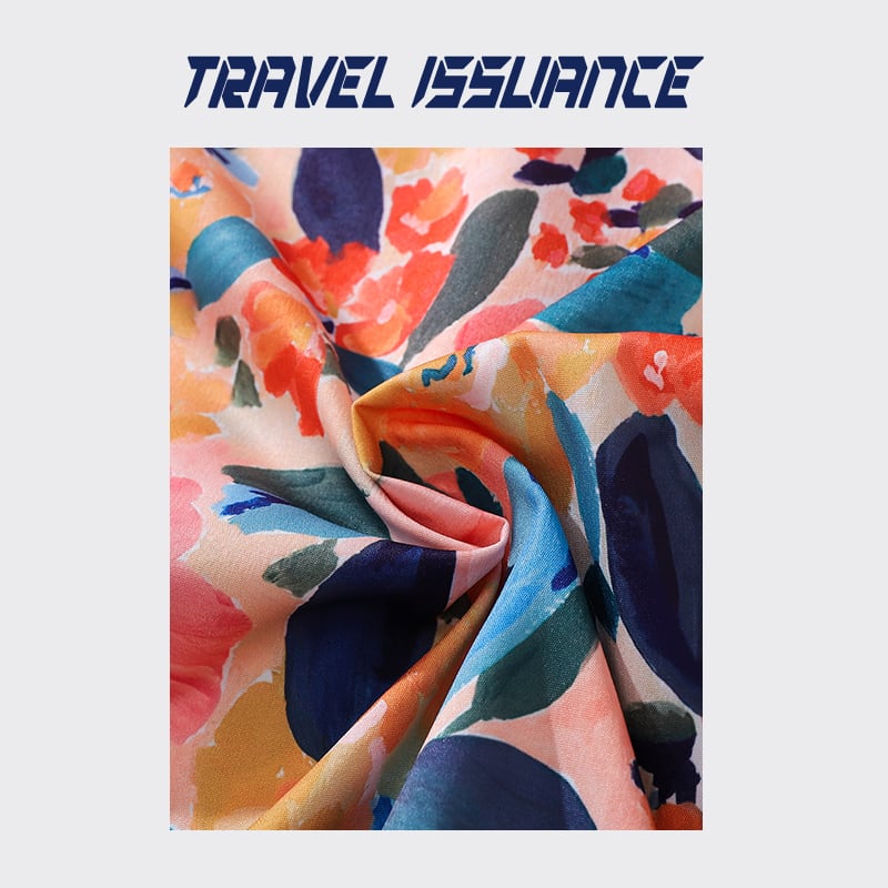 [TRAVEL ISSUANCE Series]★Oil Painting Style Shirt★ Hawaii Aloha Shirt Print Unisex Men's Aya Date Short Sleeve