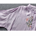 Load image into Gallery viewer, [Qing Series]★China style tops★ 4color shirt, summer clothes, spring clothes, embroidery, long sleeve shirt, improves temperament, cute
