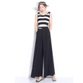 Load image into Gallery viewer, [Kobanlan Series]★China style trousers★ Gaucho pants Chiffon Black Black Elegant Slimming
