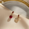 Load image into Gallery viewer, [HUAJI Series]★Earrings★ Earrings or earrings accessories pair asymmetrical small red fashion super cheap
