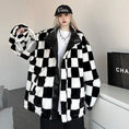 Load image into Gallery viewer, [MGJM Series] ★Outerwear that can be worn on both sides★ Coat Plaid Winter Clothes Winter Coat Black Black Fashion
