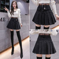 Load image into Gallery viewer, [DIANTOU series]★Skirt★ Mini skirt Denim skirt Black Black bottoms Fashion
