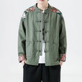 Load image into Gallery viewer, [Psycho Series]★China style outerwear★ Men's 2color jacket, large size, embroidery, China button, spring/autumn
