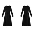 Load image into Gallery viewer, [JIFEI Series] ★Dress★ Switching, Simple, Long Length, Cute, Slimming, Designed, Date, Commuting
