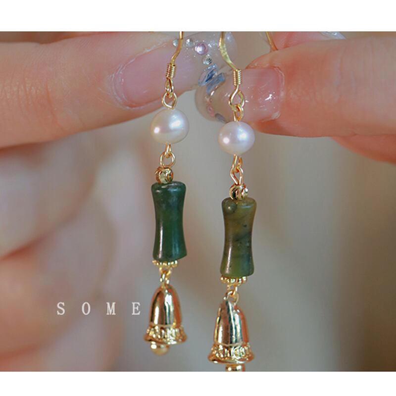 [SOME Series]★Bracelet or earring★ Chinese style earrings Bamboo Chinese style bracelet Ladies accessories