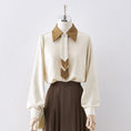 Load image into Gallery viewer, [XIANXIAN Series]★Shirt★ Tops Ladies Commuting Date OL Office Beige Color scheme Easy to match
