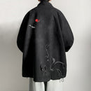 [WUSHE Series]★China style outerwear★ 4color jacket casual ink pattern unisex men's large size