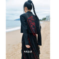 Load image into Gallery viewer, [Daiseiryusu Series] ★China style outerwear★ Tops embroidery black black unique color scheme slimming original
