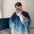 Load image into Gallery viewer, [PPG Series]★Sweater★ 2color Tops Unisex Men's Gradient Blue Brown
