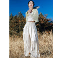 Load image into Gallery viewer, [Daiseiryusu Series] ★China-style shirt★ Tops, long sleeves, sheer, chiffon print, green, green
