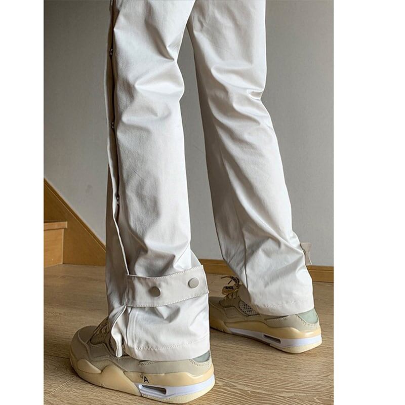 [BIGEMAN Series]★Casual Pants★ 2color Bottoms Pants Unisex Men's Large Size Black Beige Slimming