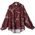 Load image into Gallery viewer, [Kyoto Series]★China style shirt★ 2color original print black red men's couple clothes
