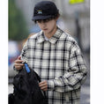 Load image into Gallery viewer, [BIGEMAN Series]★Jacket★ 2color outer plaid pattern unisex men's black white
