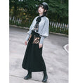 Load image into Gallery viewer, [Kogaisha---Monster Series] ★Chinese-style pants★ Gaucho pants, bottoms, easy to match, slimming, black, ML XL
